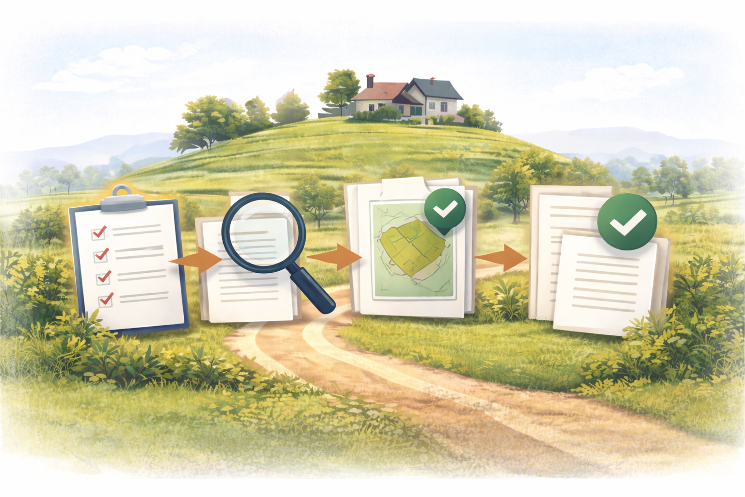 நிலம் சரிபார்க்கும் நடைமுறை